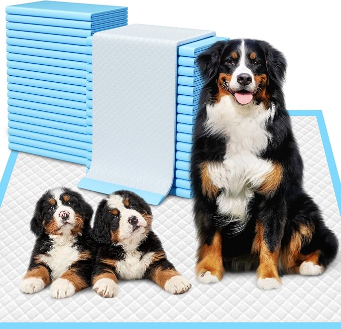 Extra Large Puppy Pads 28" x 34"-30 Count, Super Absorbent Dog Pee Pads Quick Drying Leak-Proof X-Large Dog Training Pads Disposable Training Pads for Dogs Puppies Cats-PawvioPets