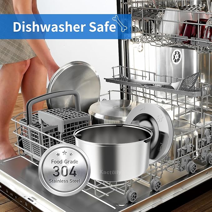 3L Large Capacity Stinless Steel Dog Water Bowl and Waterproof Silicone Dog Food Tray, Slow Down Drinking Pet Water Bowl-PawvioPets