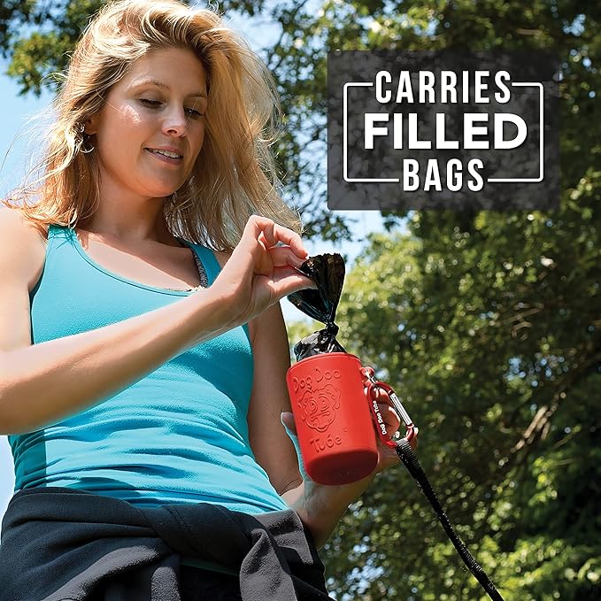 Dog Doo Tube Filled Dog Waste Bag Holders - Reusable Dog Poop Bag Tubes Designed to Keep in Odors and Germs-PawvioPets
