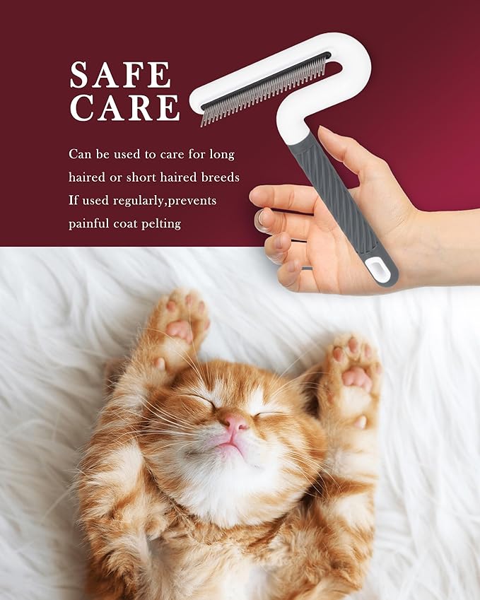 Flea Comb, TailGurus Effective Flea Comb for Cats & Dogs-Shedding Brush for All Pets-Long Hair Friendly-Durable-Versatile & Safe-Durable, Safe & Versatile-Portable,Pet-Friendly(TG2038)(Lime)-PawvioPets