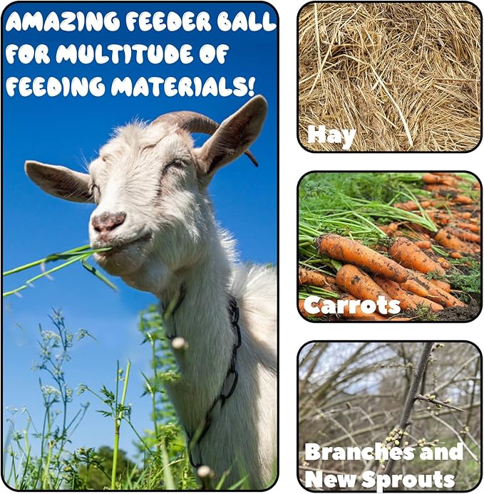 2 Pcs Novelty Hay Ball for Horses to Play with and Relieve Stress, Bright Color Hay Balls for Goats to Avoid Boredom-PawvioPets