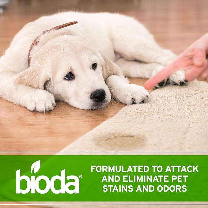 Bioda Pet Stain and Odor Eliminator | Pet Urine Enzyme Cleaner | Stain Remover | Urine Odor Eliminator | Carpet & Couch Cleaner | Made in USA | 1 Gallon-PawvioPets