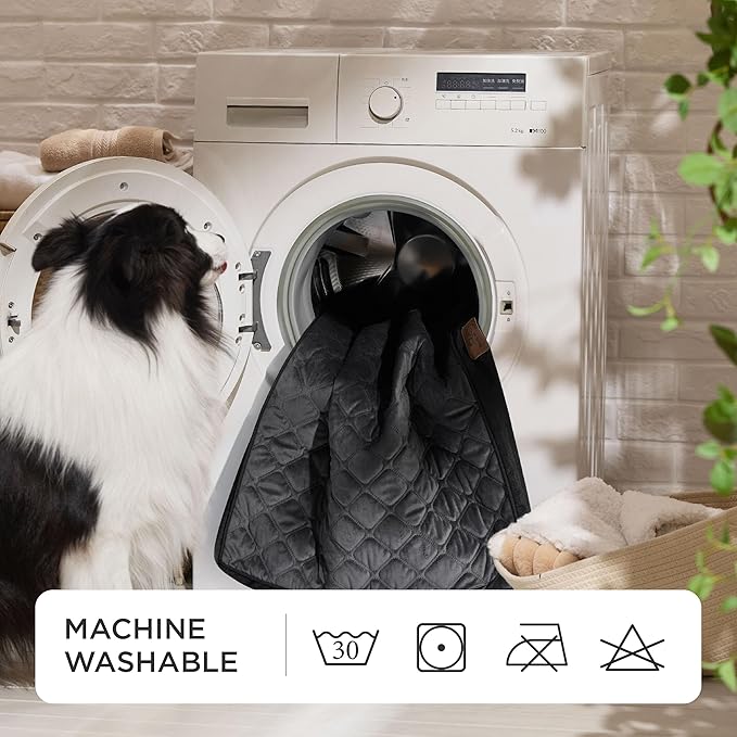 Bedsure Orthopedic Dog Bed for Large Dogs - Thick Flat Memory Foam Pet Mattress with Removable Washable Cover and Egg Crate Foam, Suitable for Pet Up to 65 lbs, 36x27x3.5 Inches, Black-PawvioPets