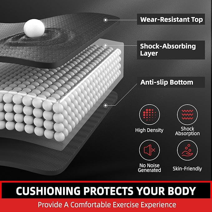 Extra Large Yoga Mat - 72"x35", 72"x48", 78"x57" - Wide TPE Exercise Mat for Home, Stretching, Couples & Family Workouts - 6-12mm Thick, Non-Slip & Waterproof - with Carry Bag and Straps-PawvioPets