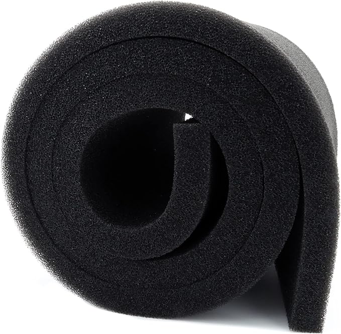 ALEGI Aquarium Filter Media Foam Material Cut to Fit, 72" x 12" x 1" Bio Pre Filter Sponge Pad Sheet for Fish Tank (12" x 72" x1"-40ppi)-PawvioPets