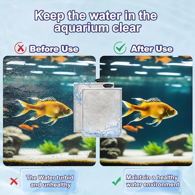 10 Pack Replacement Filter Cartridges Large for Aqueon,Large Filter Compatible with Aqueon QuietFlow Power LED PRO & Power Filter&E Internal Size 40 Canister-PawvioPets