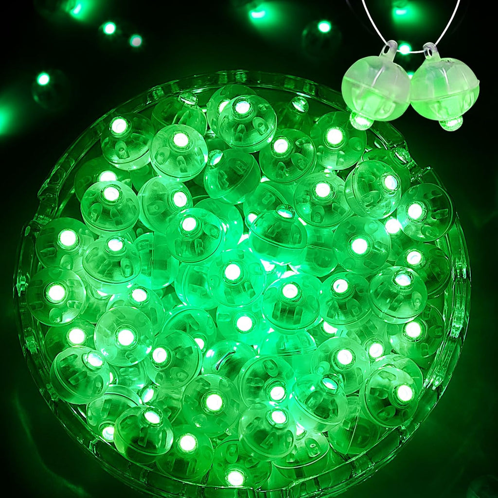 50PCs Mini Led Lights, Led Balloons Light for Party Decorations Neon Party Lights for Paper Lantern Easter Eggs Birthday Party Wedding Halloween Christmas Decoration(Glow steadily Green)