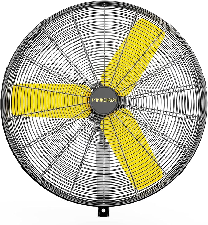 30 Inch Industrial Wall Mount Fan Oscillating, 8900 CFM Commercial Metal Wall Fans with Poweful Motor, 3 Speed, Heavy Duty Construction Indoor for Warehouse, Workshops, and Garage, UL Listed-PawvioPets