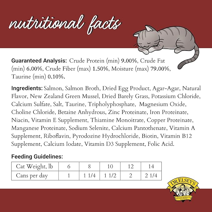 Dr. Elsey's cleanprotein Salmon Recipe Wet Cat Food, Pate 5.3 oz cans (Pack of 24)-PawvioPets
