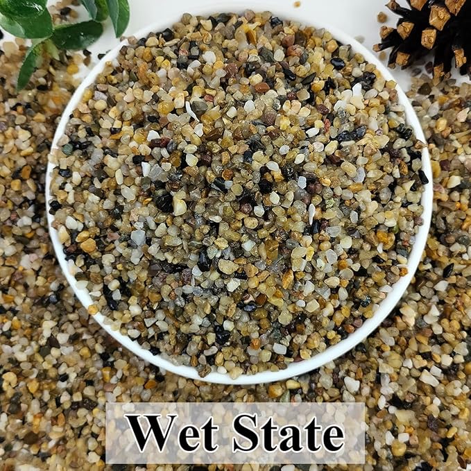 20lbs Aquarium Gravel, 1/8"(2-4mm) Natural River Rocks Succulent Cactus Pea Gravel for Plants, Fish Tank, Decorative Pebbles for Gardening, Flower Pots, Vase Fillers, Landscaping-PawvioPets