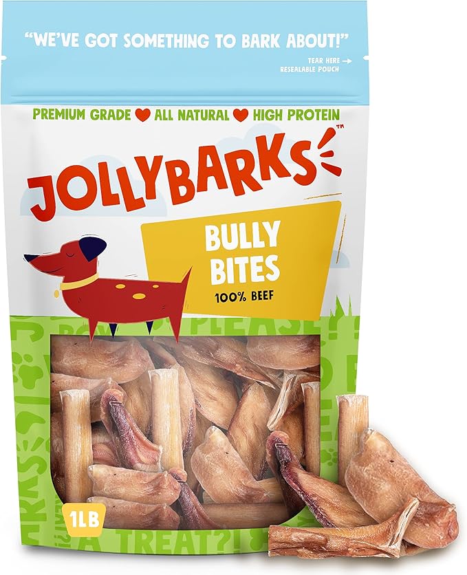 Bully Sticks for Small Dogs | All Natural, Single Ingredient Bully Sticks for Puppies to Medium Dogs (Bully Bites - 1lb)-PawvioPets