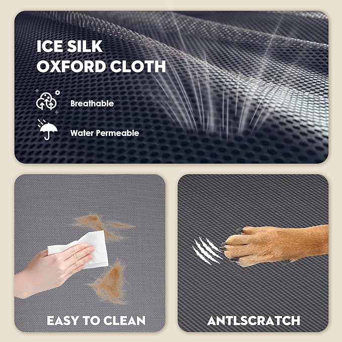 Elevated Dog Bed Raised Dog Bed Outdoor for Large Medium Size Dogs Place Bed Easy Clean Breathable, Comfortable,Rugged Durable Raised Pet Bed Up to 130 lbs,42in-PawvioPets