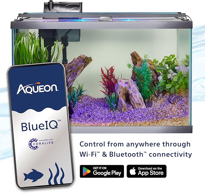 Coralife Fish Tank Aquarium Seascape WiFi/Bluetooth Smart LED Light Fixture, 48-54"-PawvioPets