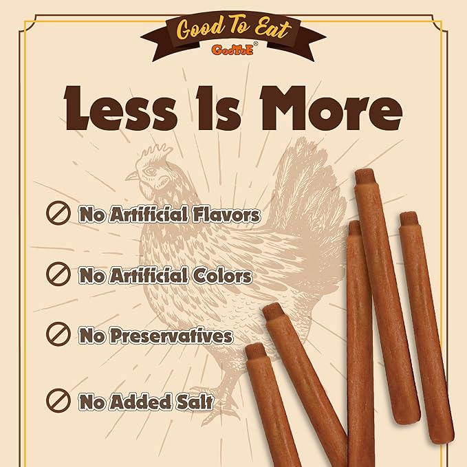 Gootoe Chicken Dog Treats – Chicken Dipped Sticks 1.5 lb – All Natural, Grain-Free, Low Fat, Premium Training Chews, Healthy & Easily Digestible-PawvioPets