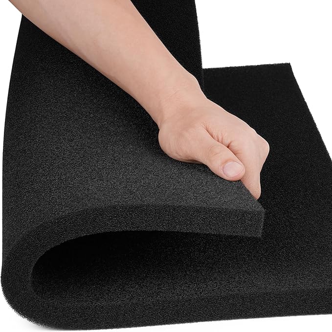 Aquarium Filter Sponge Pad, Filter Media Foam Sponges, Filter Accessories for Fish Tanks and Ponds (18.5"x18.5"x0.8", 50PPI, 1 Pack)-PawvioPets