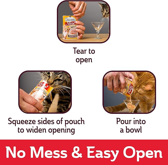 Delectables Senior Stew & Bisque Lickable Wet Cat Treats Variety Pack-PawvioPets