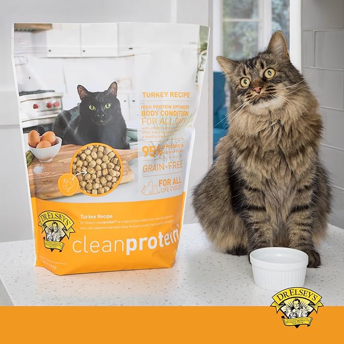 Dr. Elsey's cleanprotein Turkey Cat Kibble 2 lb. Bag-PawvioPets
