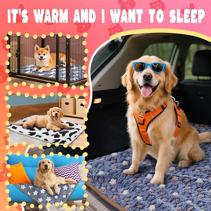 6 Pcs Guinea Pig Bedding Cage Liners Small Animal Flannel Blankets Sleep Mat Absorbent Reusable Pet Pee Bedding Pad Cover for Dog Cat Hamster Ferret Chinchilla Rabbit Hedgehog (30 x 42 Inch, Multi)-PawvioPets