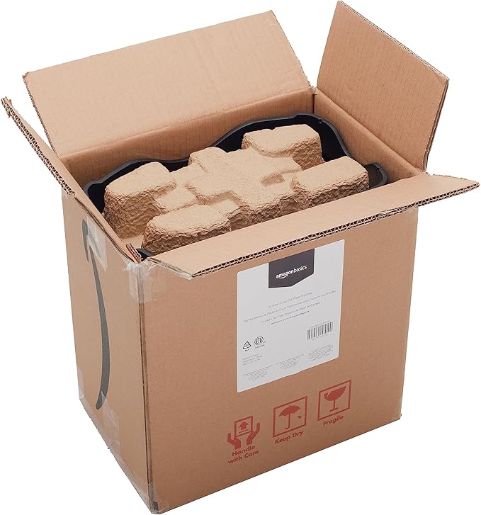 Amazon Basics 6 Sheet Cross Cut Paper and Credit Card Home Office Shredder with 3.8 Gallon Bin, Black-PawvioPets