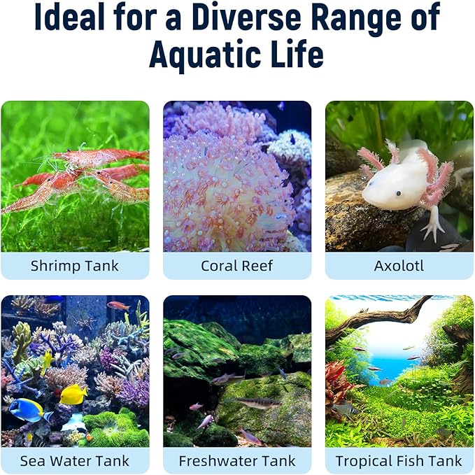 Aquarium Chiller Fan,Fish Tank Cooler with Temperature Control,Minimum Setting 59℉,Auto Start/Stop,Refrigeration Effect 5.4-9℉,3-Speed Modes,for Axolotl Seawater Freshwater Coral Grass Tank-PawvioPets