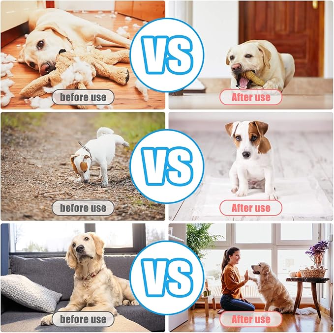 Dog Clicker for Training, 2 Pack Dog Training Clicker, Clicker Dog Training with Wrist Strap, Pet Training Clicker, Perfect for Dog Cat Puppies Behavioral Training (Blue and White)-PawvioPets