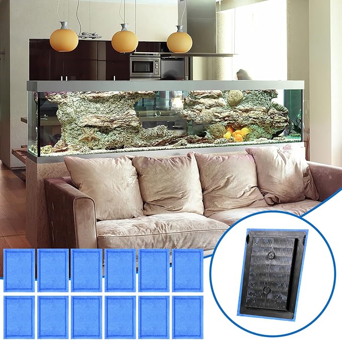 12 Pcs 10-20 Gallon Aquarium Filter Replacement for EZ-Change #2, Fish Tank Filter Cartridge for Aqua-Tech Brand 10 to 20 Power Filters for Healthier Fish-PawvioPets