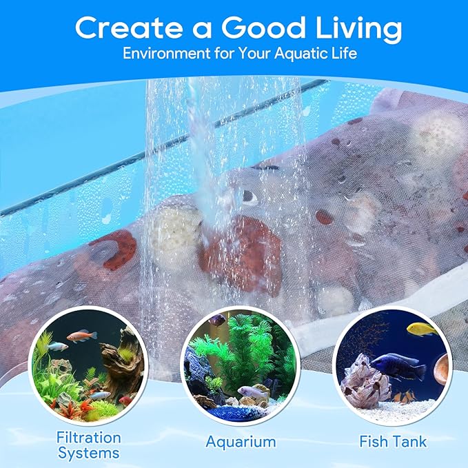 15PCS Media Bags for Aquarium, Extra Fine Mesh Bag Reusable Nylon Net Aquarium Filter Bags with Plastic Zipper for Extra Fine Resins Filter, 2.4 x 4 Inch-PawvioPets