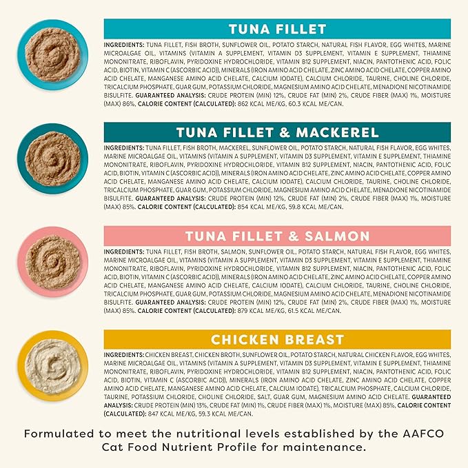 Applaws Vitality Wet Cat Food Paté, Natural Canned Cat Food, Wet Food for Cats with Added Vitamins and Minerals, Grain Free, Carrageenan Free, Variety Selection Paté (24 Count, 2.47 oz Cans)-PawvioPets