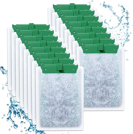 16PCS Medium Filter Cartridges Compatible with Tetra Whisper Bio-Bag Filter Cartridges Medium for Aquariums 10i IQ10 PF10, Fish Tank Filter Cartridges Power Filter Replacement for Tetra Filter-PawvioPets