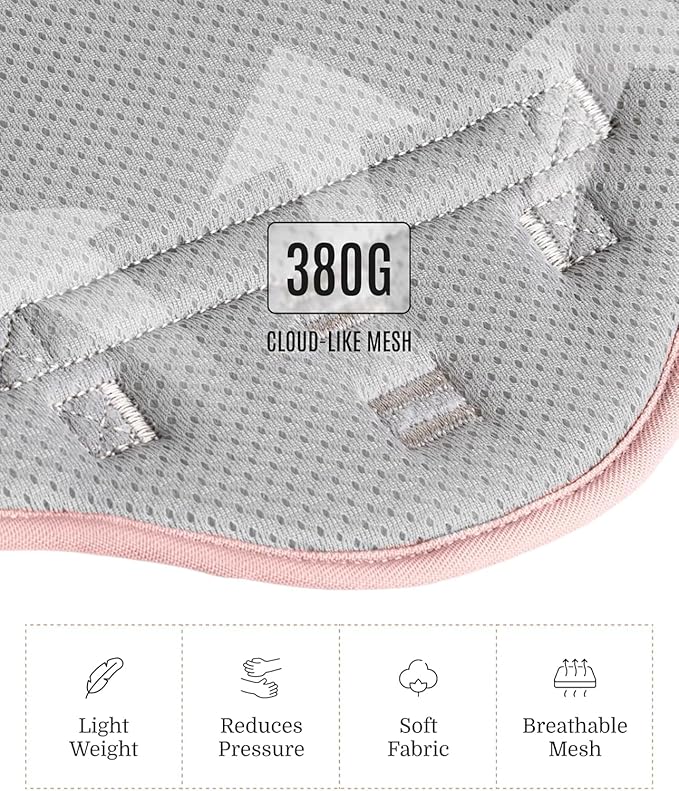 2025 New Edition, Fei & Eve MagEase Dog Harness - 3-Second Magnetic Buckles | 3-Point No-Pull Control | Heavy-Duty 900D Nylon | Dual Safety Handles | Breathable Mesh | Adjustable Fit | Medium, Pink-PawvioPets