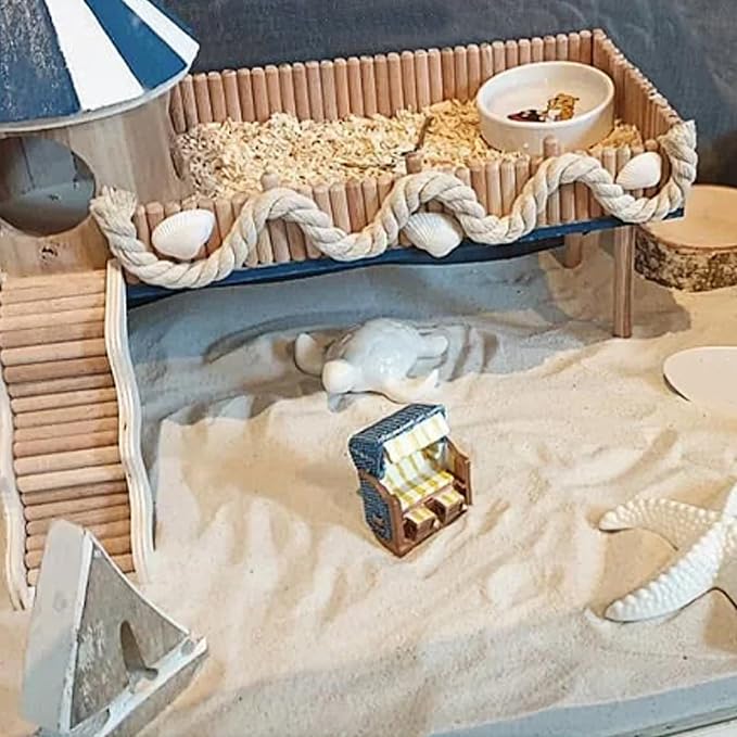 DR.DUDU Hamster Bath Sand, 2.8lb Dust Free Desert Sand or Potty Litter Sand for Hamster Chinchillas Gerbil Syrian Mice Small Animals (White)-PawvioPets