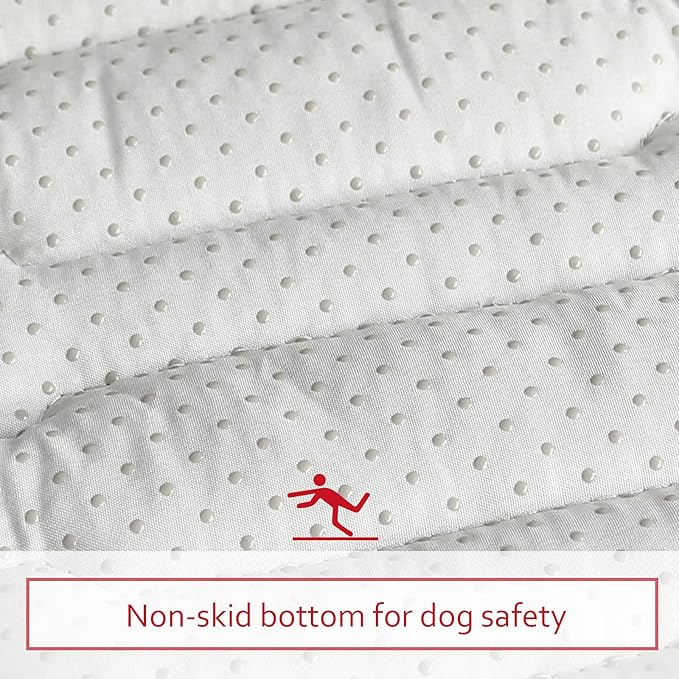 Dog Crate Mat (42" X 28"), Soft Dog Bed Mat with Cute Prints, Personalized Crate Pad, Anti-Slip Bottom, Machine Washable Kennel Pad-PawvioPets