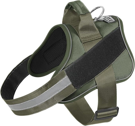 Bolux Dog Harness, No-Pull Reflective Dog Vest, Breathable Adjustable Pet Harness with Handle for Outdoor Walking - No More Pulling, Tugging or Choking-PawvioPets