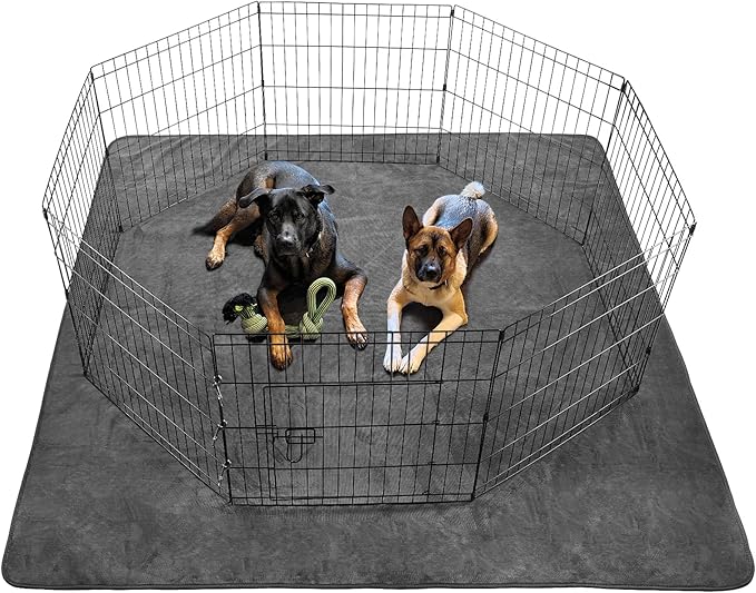 Dog Pee Pad Washable Extra Large, 72x72 Instant Absorb Training Pads, Non-Slip Pet Playpen Mat Waterproof Reusable Floor Mat for Puppy, Senior Dog Whelping Incontinence Housebreaking-PawvioPets