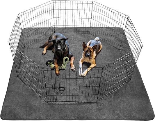 Dog Pee Pad Washable Extra Large, 72x72 Instant Absorb Training Pads, Non-Slip Pet Playpen Mat Waterproof Reusable Floor Mat for Puppy, Senior Dog Whelping Incontinence Housebreaking-PawvioPets