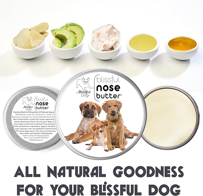 3 Cute Puppies Unscented Nose Butter - Dog Nose Butter, 8 Ounce-PawvioPets