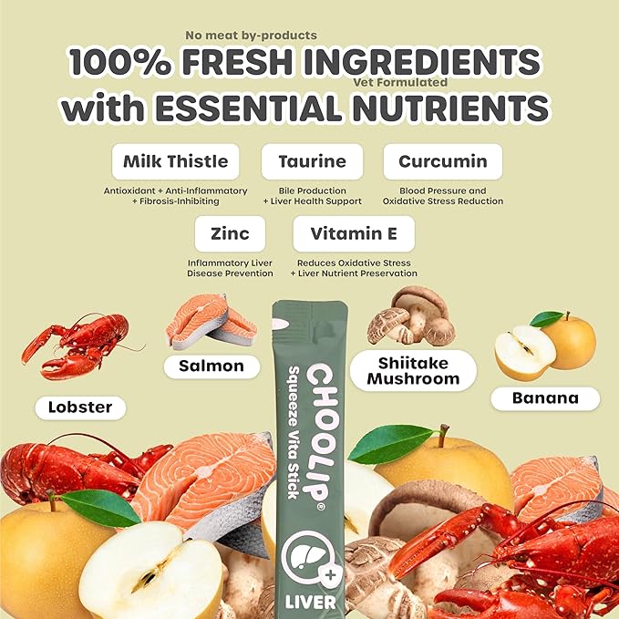 Grab & Go Squeeze Vita Stick Lickable Treats for Dogs & Cats. 49 Liver Support Sticks with Essential multivitamins. Soft and Tasty Paste for All Life Stages, Supporting Liver Health-PawvioPets