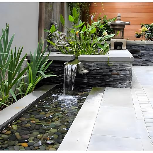 45 LB Mexican Beach Pebbles - 1-2 Inch Decorative River Rocks for Landscaping, Garden Paving, Plant Rocks, Crafting, Walkways, Backyard, Grey Natural Unpolished Bulk Stones-PawvioPets