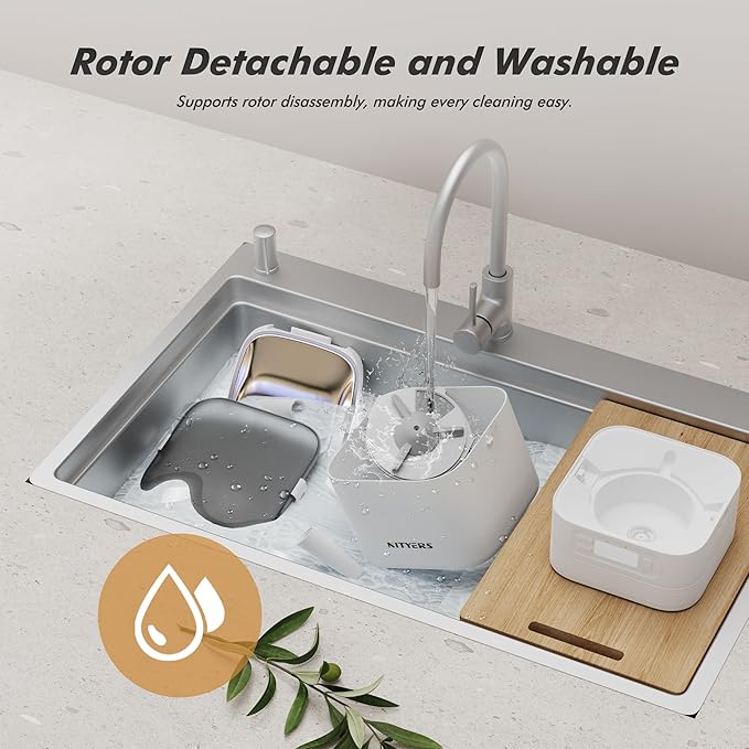 Automatic Cat Feeders - Nityers 4L Dog Automatic Feeders with Stainless Steel Bowl,1-6 Meals Per Day, Programmable Portion Size, Detachable Washable, Auto Pet Feeder for Cats and Dogs-PawvioPets