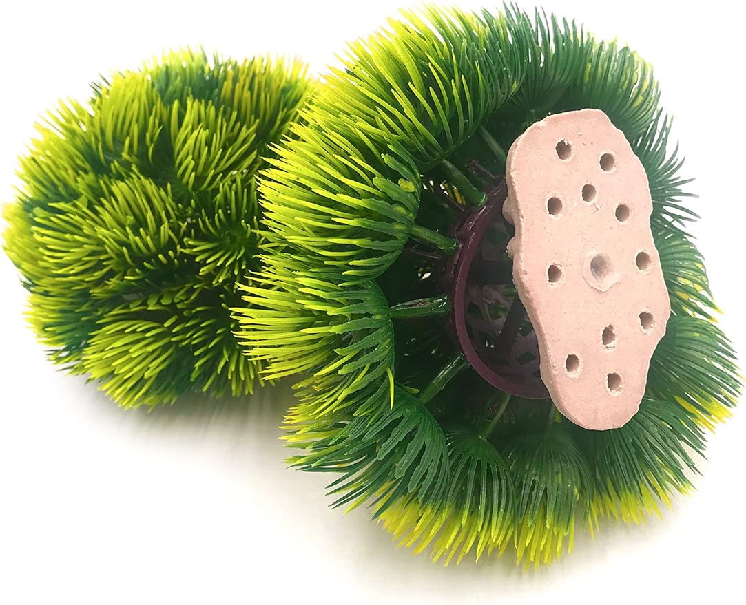 BEGONDIS 2Pcs Aquarium Decorations Fish Tank Artificial Green Water Plants Made of Soft Plastic-PawvioPets