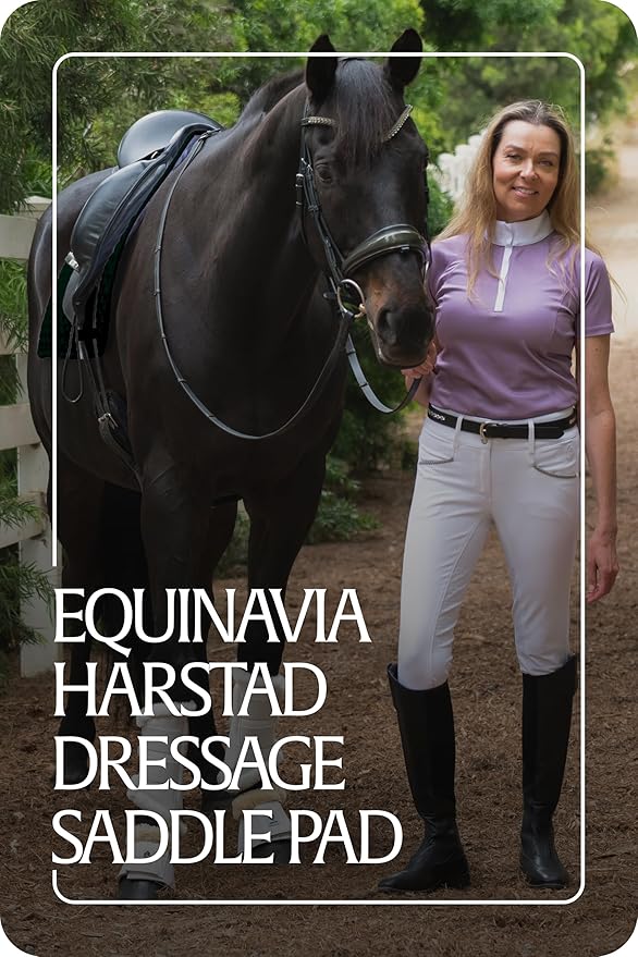 Equinavia Harstad Dressage Saddle Pad | Classic & Durable | Moisture-Wicking Tricot Backing-PawvioPets