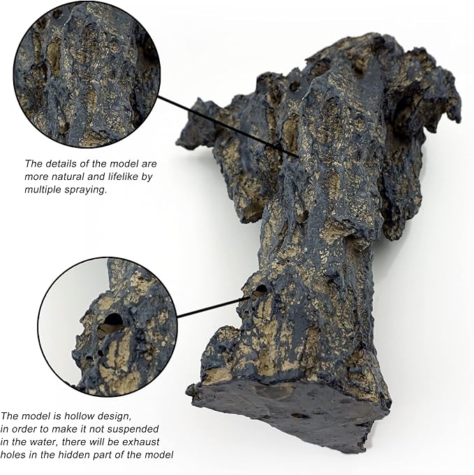 Fish Tank Decor Rocks.Aquarium Decoration Model.Easy and Quick Solution for Aquascaping.(Cave of Gods)-PawvioPets