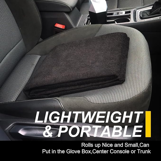 Back Seat Cover for Car Trucks Van SUV,Waterproof Rear Bench Towel Seat Covers for Dogs and Kids,Automotive Backseat Protector (Black)-PawvioPets