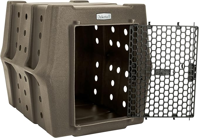 Dakota 283 Crate - Canine Rough and Tough Economy Kennel (Coyote Granite, Intermediate)-PawvioPets