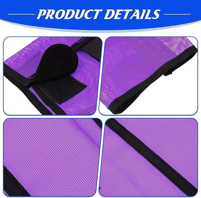 8 Pcs Mesh Fly Boots for Horse Breathable Mesh Horse Boots Protective Horse Leg Wraps Horse Leggings for Preventing Flies and Mosquitoes Bites (Light Pink, Dark Pink)-PawvioPets