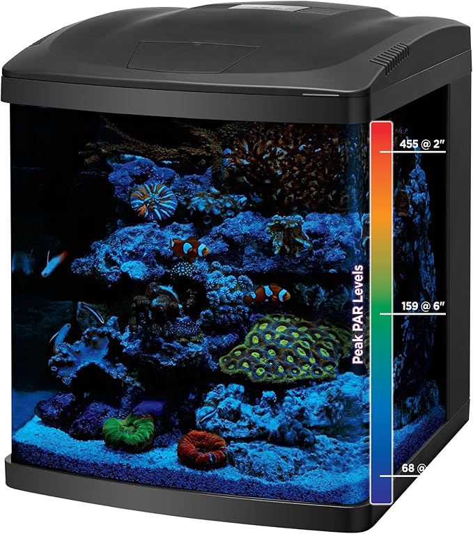 Coralife LED BioCube Aquarium Fish Tank Kit for Saltwater, Marine, Reef or Live Plants, 16 Gallon-PawvioPets