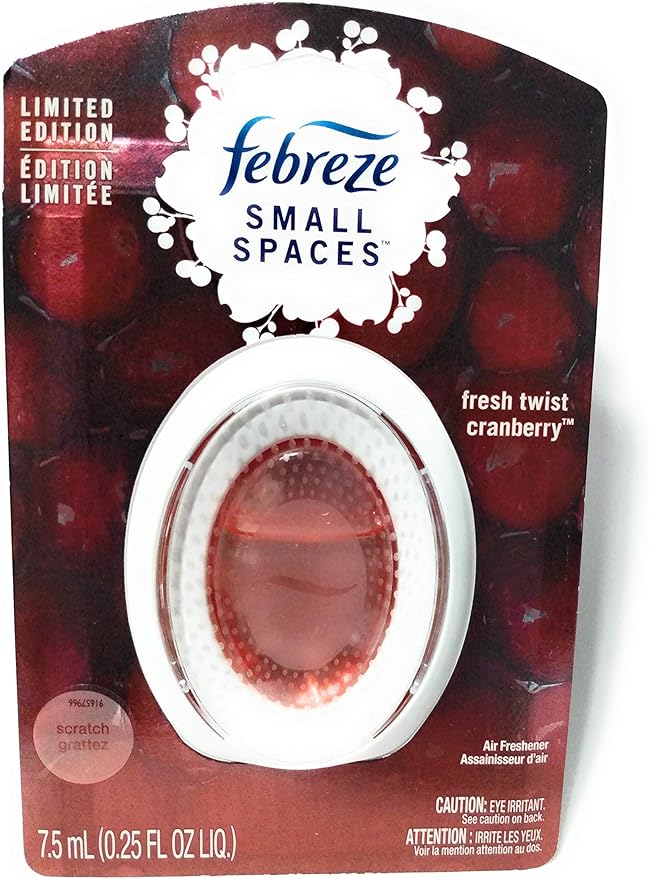 Febreze Small Spaces Fresh Twist Cranberry Air Freshener - 0.25 fl oz-PawvioPets