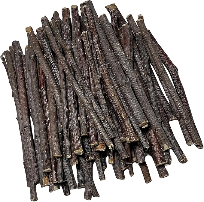 Apple Sticks 300g(0.7LB) Small Animals Wooden Pet Chew Treats Toys for Guinea Pigs Hamsters Rabbits Chinchillas Squirrels Small Animal Molar Wood Treats Toys-PawvioPets