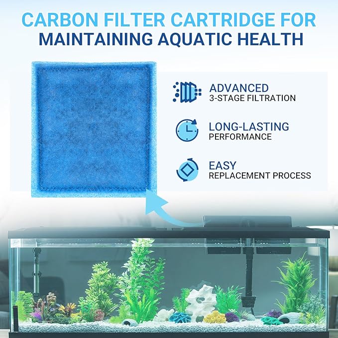 16 Pack Aquarium Filter Cartridges Compatiable with Penguin PRO Power Filters 200 275 350 375, Rite Size C Filter Cartridges Replacement-PawvioPets