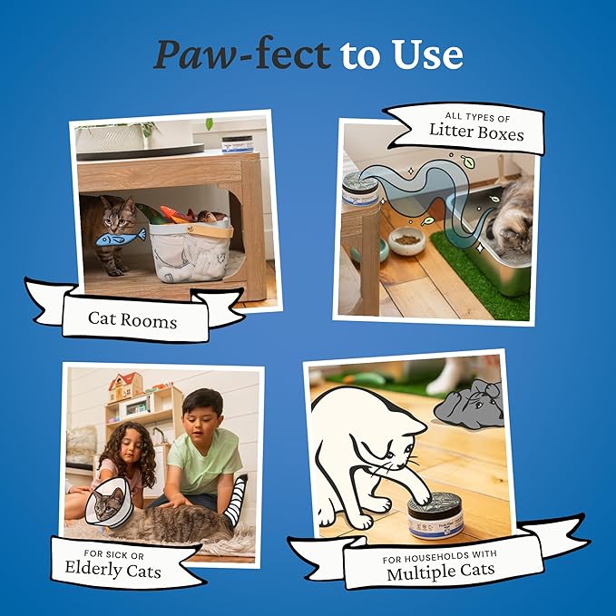 Fresh Wave Odor Removing Litter Box Gel, 7 oz. |Pack of 2 | Safer Pet Odor Eliminator for Home and Litter Box Area-PawvioPets